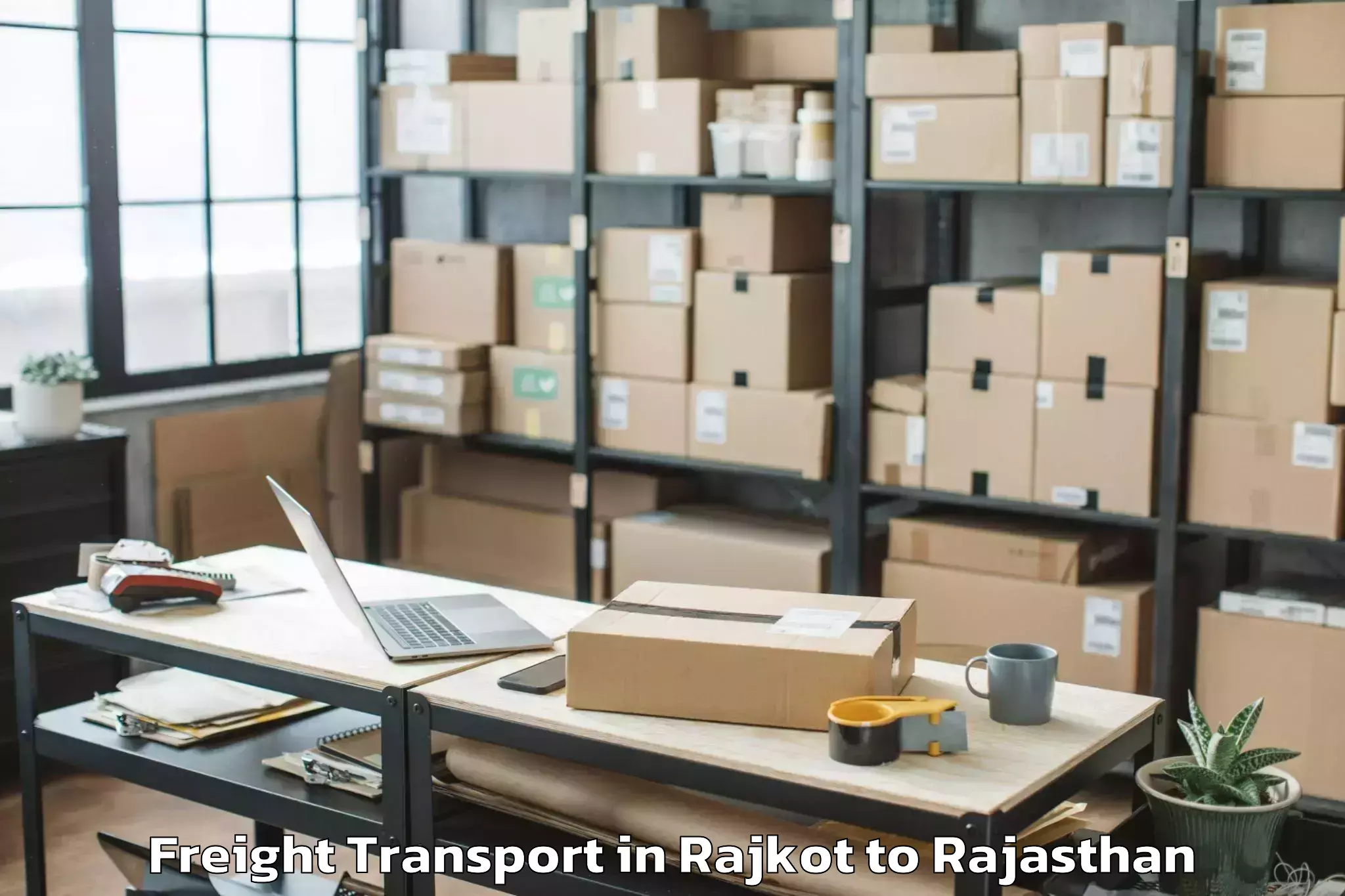 Get Rajkot to Indragarh Freight Transport